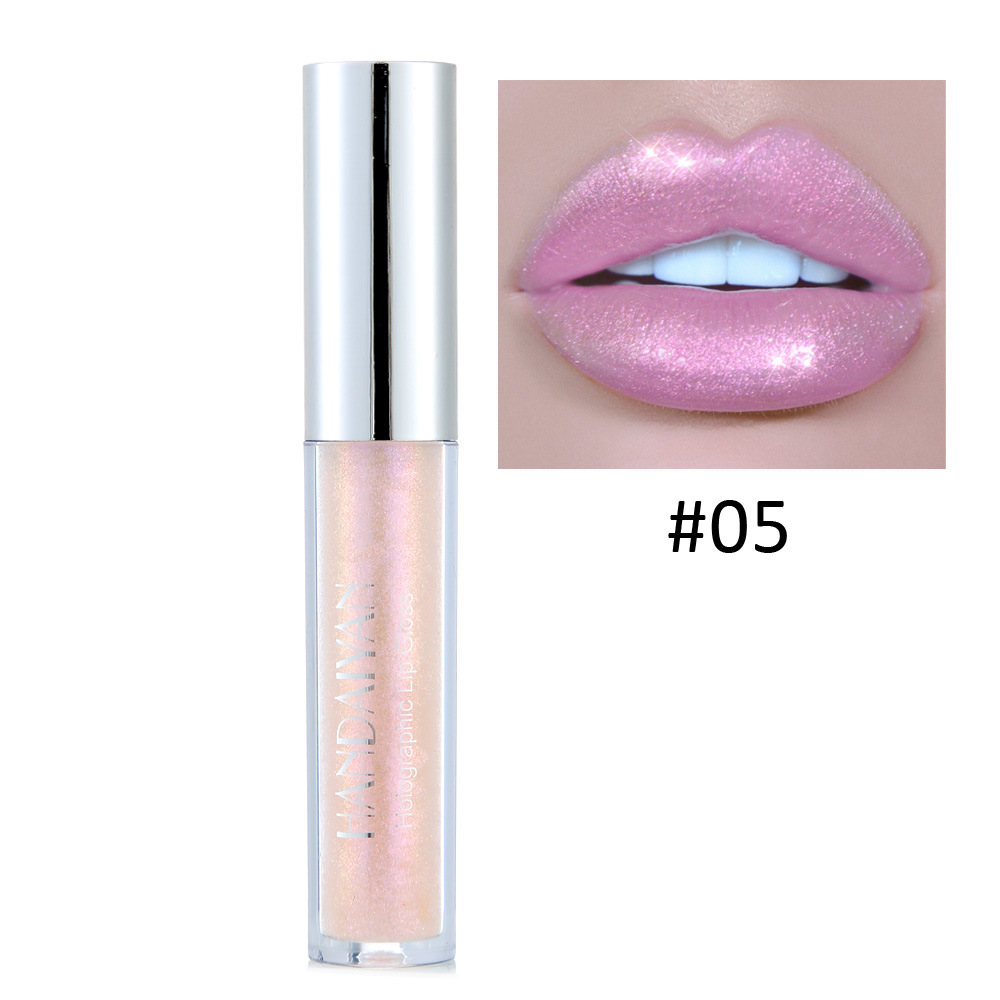 Cross-border Pearlescent Lip Gloss Mermaid HANDAIYAN Long-lasting Moisturizing, Dazzling Bright and Polarized Lip gloss Lip Gloss undefined