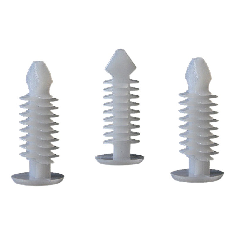Muebles papelería remache diente plano blanco púas hebilla en forma de árbol remache nylon signo agujero bloqueo hebilla clip A23