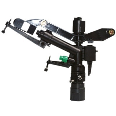 Aspersor de brazo basculante de riego agrícola de una pulgada Equipo de rociadores de césped de jardín de riego giratorio automático de 360 grados