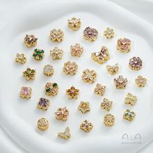 14K����΢��ʯ�������~�ݙѻ������p�Ŷ�׸���diy�����Ʒ���