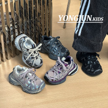 儿童运动鞋2025春秋新款男童鞋子轻便软底春季女童老爹鞋一件代发