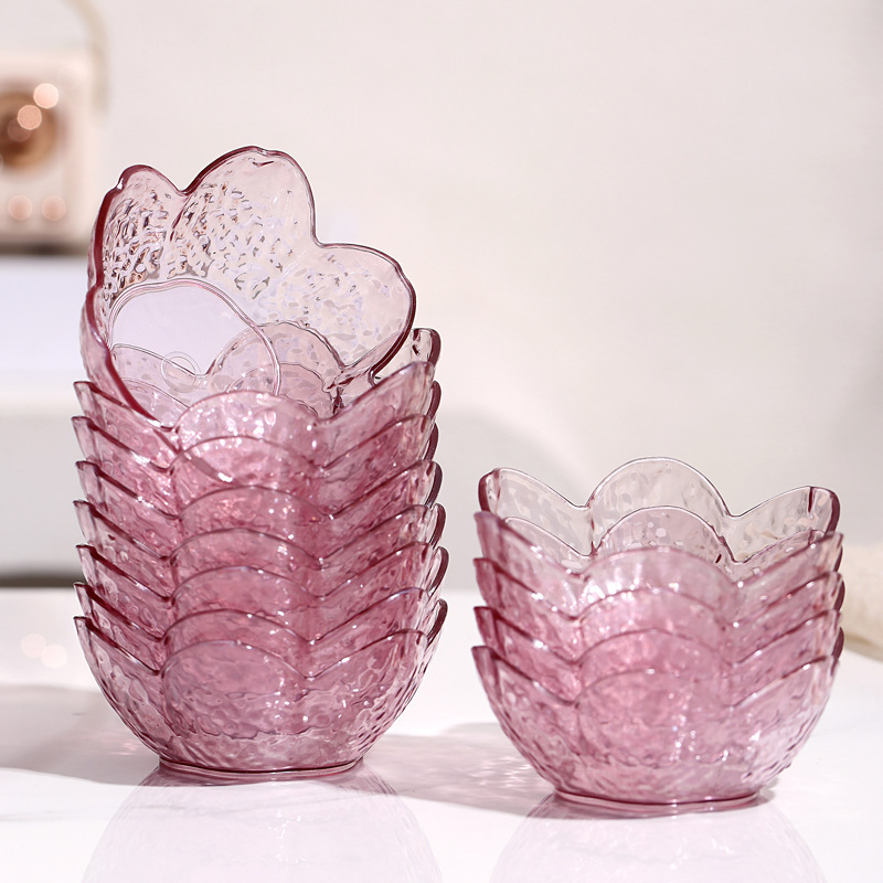 Japanese-Style Trendy Hammered Cherry Blossom Sauce Dish Small Bowl Vinegar Dish Seasoning Dish Dipping Dish Wholesale