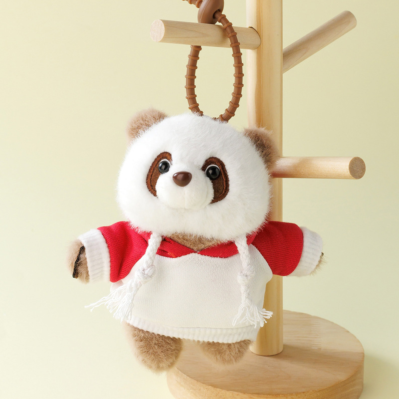 かわいいスウェットシャツ、レッサーパンダ人形、ペンダント、キーホルダー、バッグアクセサリー、会社イベントの小さなギフト、卒業記念ロゴ|undefined