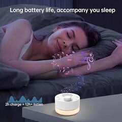ホワイトノイズスマート睡眠器具音楽ホワイトノイズマシン赤ちゃんの睡眠補助と鎮静睡眠アーティファクト暖かい光睡眠補助器具