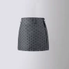 [Clearance] Gray 2456 polka dot hip skirt