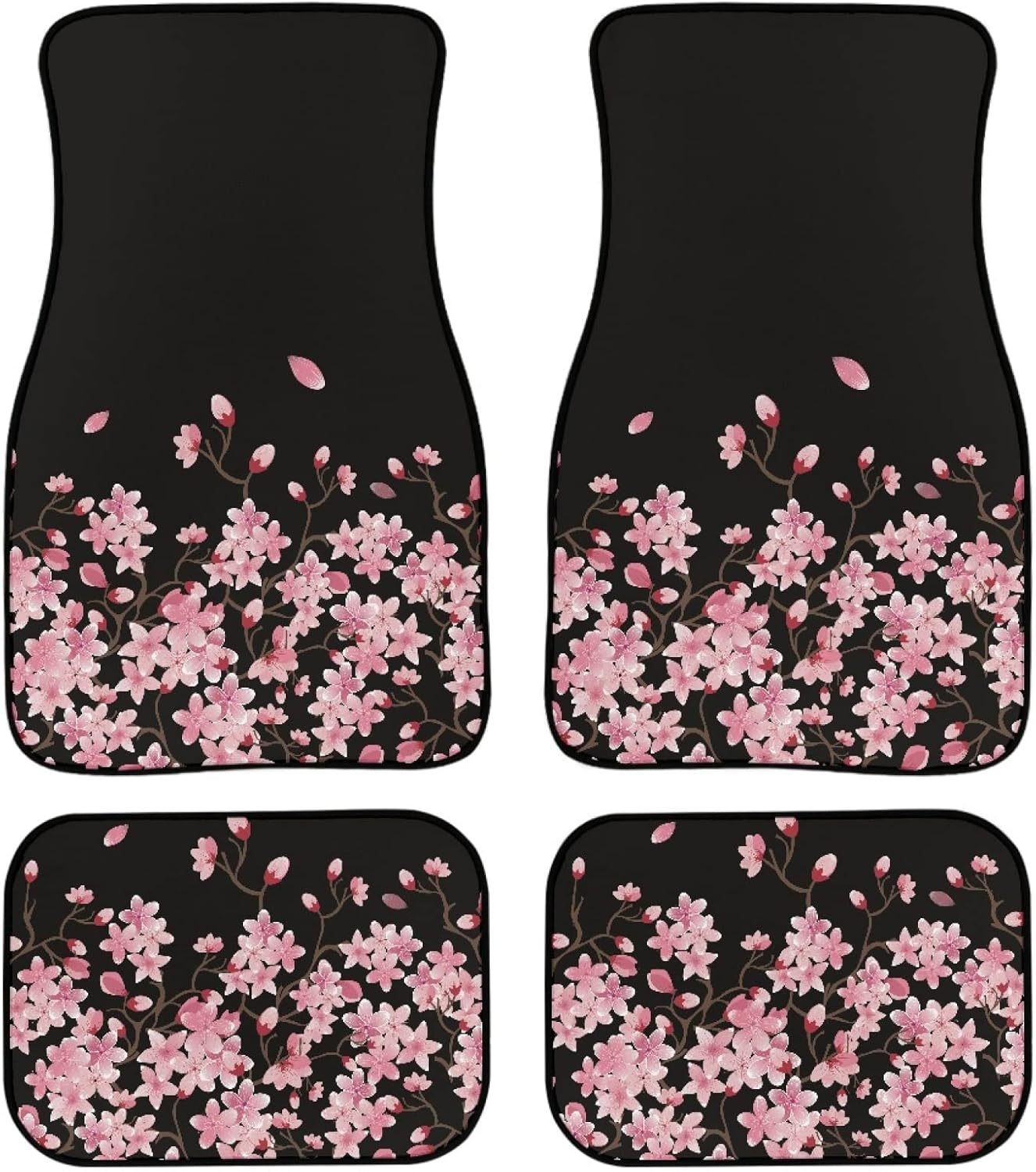 Cross-border Amazon Retro Flower Crystal Velvet Car Mat Easy-care Non-slip Dirt-resistant Comfortable Universal Mat
