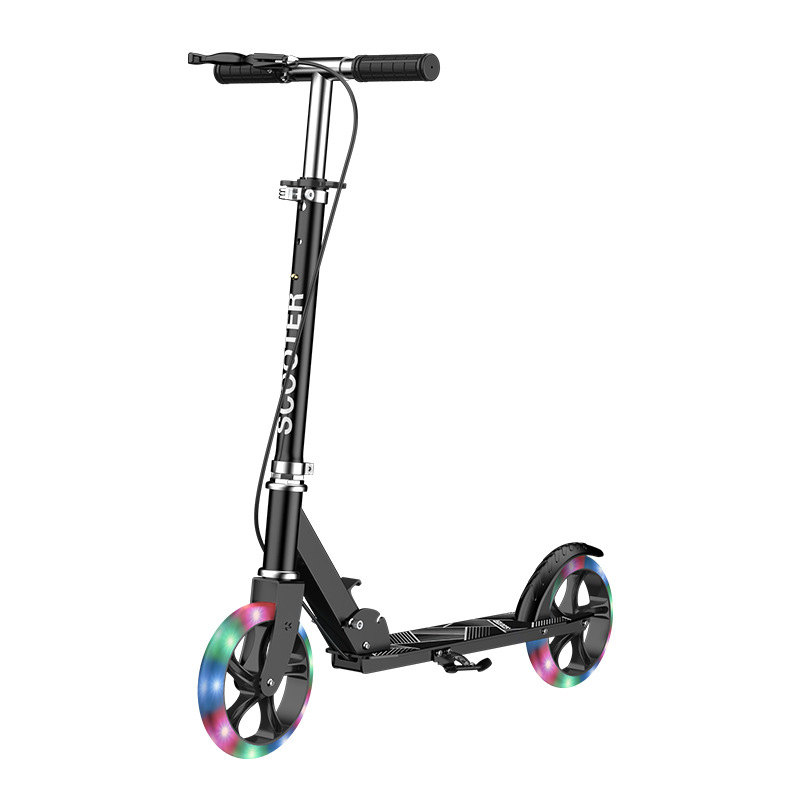 Rueda intermitente nuevo scooter para adultos de dos ruedas para que los jóvenes aprendan el scooter plegable del campus