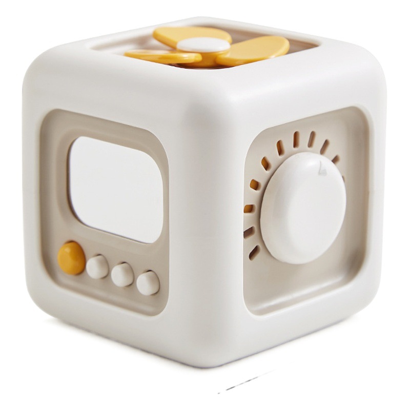 Cubo de Rubik educativo música en movimiento hexaedro juguete de descompresión para niños escritorio girando música interruptor del cajón transfronterizo recomendar