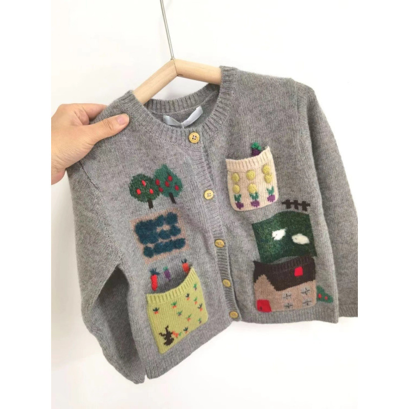 Base body-friendly demi-season children's cardigan for men and women