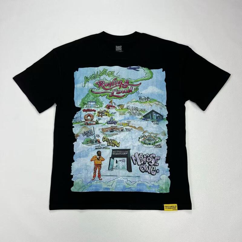 国境を越えた貿易のトレンドブランド THAT'S A AWFUL LOT OF COUGH SYRUP ゆったり男女兼用半袖Tシャツ|undefined
