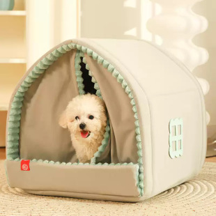 Kennel Winter Warm Small Dog Dog House Closed Pet Dog Bed Winter Cat Nest Tent Four Seasons Universal
