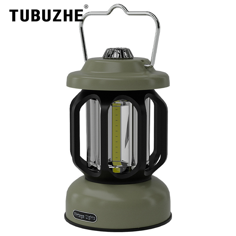 새로운 LED 무단 디밍 휴대용 휴대용 휴대용 램프 다기능 야외 캠핑 램프 캠핑 램프 복고풍 텐트 램프