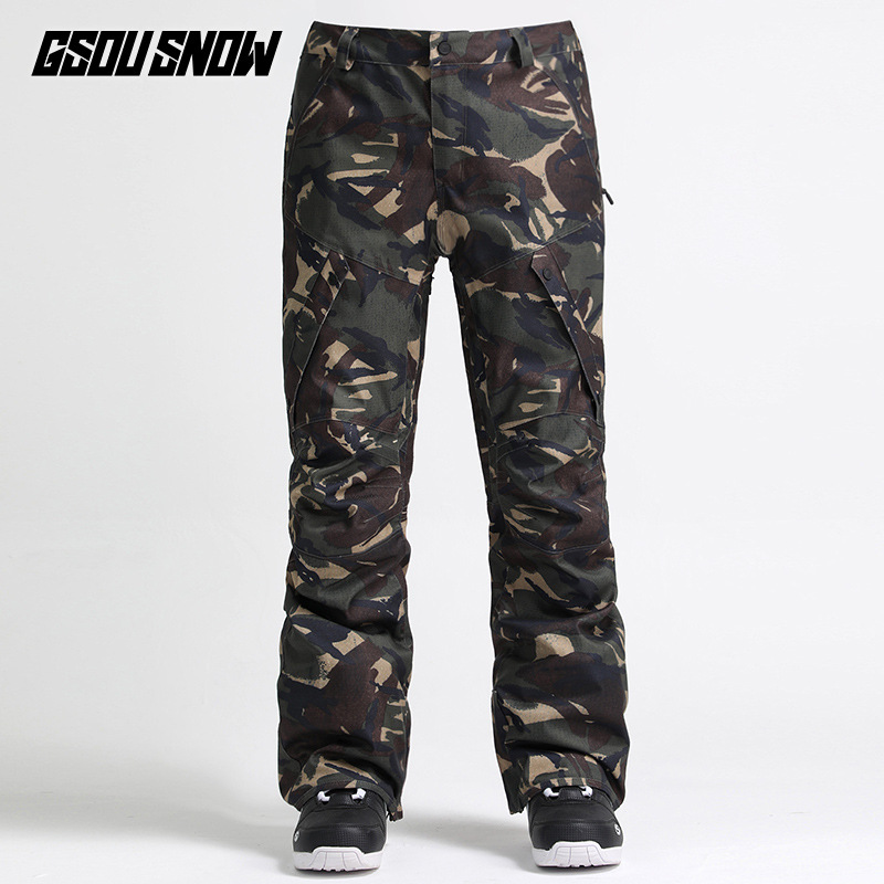 Pantaloni da sci da uomo, da snowboard, impermeabili, antivento, spessi e caldi, pantaloni da neve larghi da uomo_voghion.com