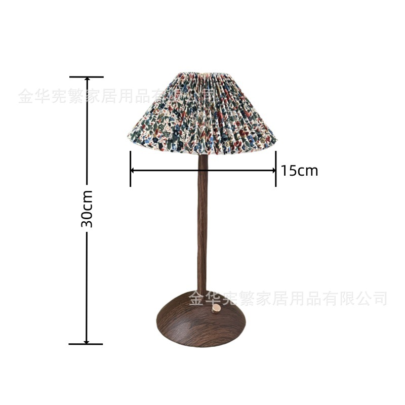 Luz de cabezal de cama dormitorio cálida ins luces de tres colores de luz de luz de escritorio de tacto atmósfera simple adornos pequeños flores de fractura USB carga