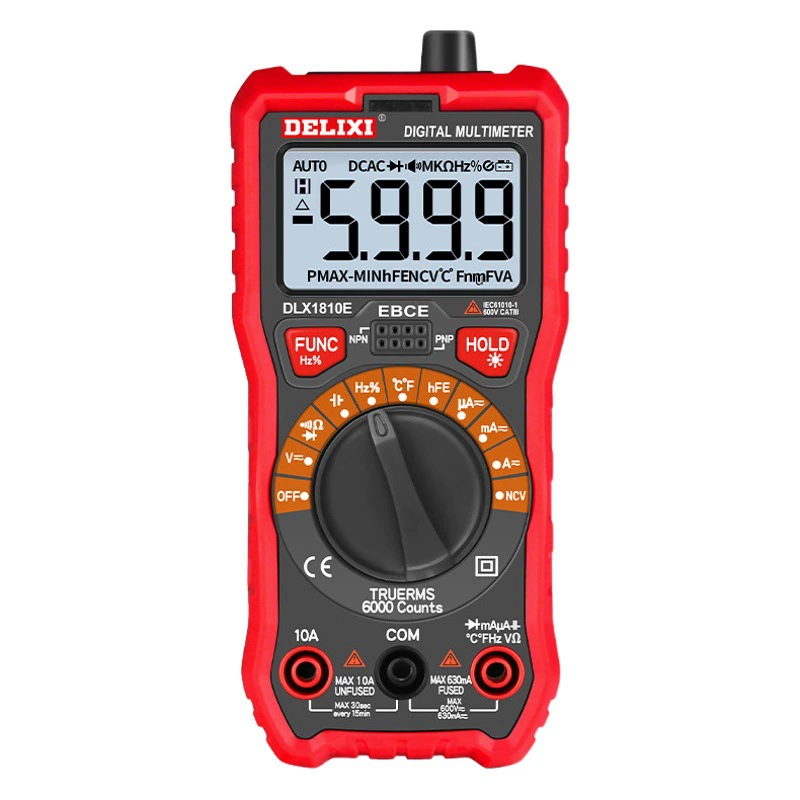 Delixi Новый мультиметр Высокоточный интеллектуальный цифровой Настольный электрик ремонт вольтметр против ожога тока оптом