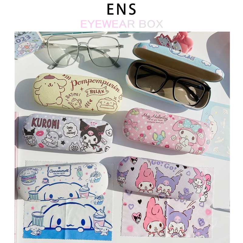 Glasses Case Student Portable Girly Japanese Style Anti-Fall Myopia Women's Storage Sunglasses Glasses Frame Storage Box