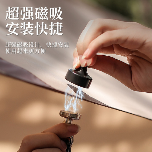 Outdoor strong magnet hook strong magnetic magnetic hook camping light hanging canopy tent holder hook carabiner