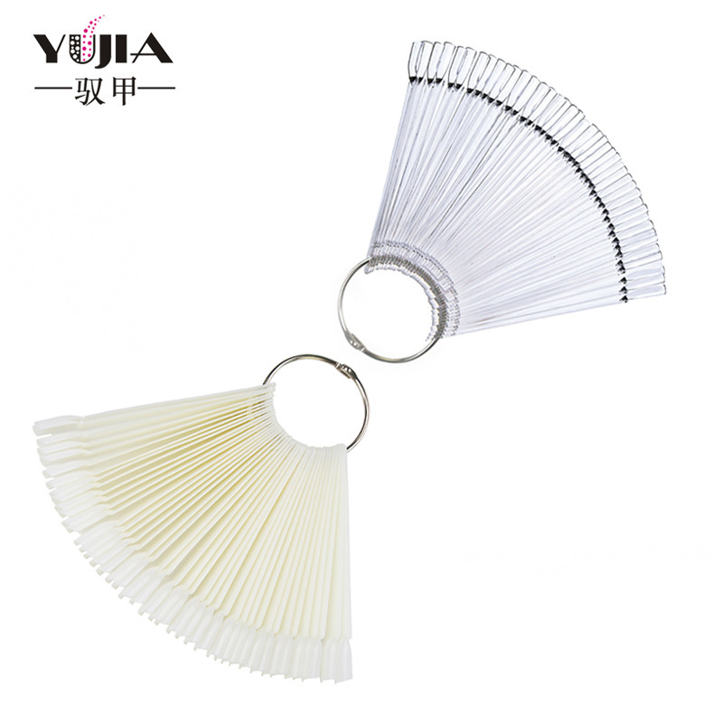 Tablero de exhibición de uñas 50 Cinta con tornillo tarjeta de color de ventilador de uñas