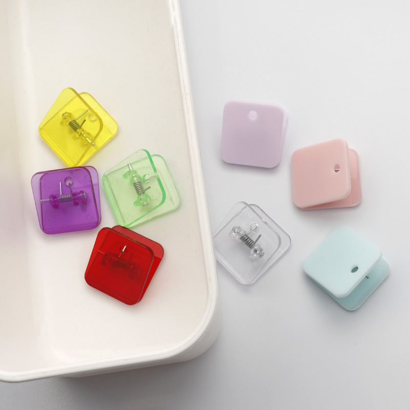 シンプルins角型クリップキャンディー色プラスチッククリップ|undefined
