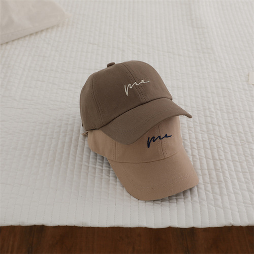 2024 New Spring Hat for Men and Women, Korean Style Trendy Letter Embroidered Cap, Sun Hat, Casual Duckbill Hat, Wholesale