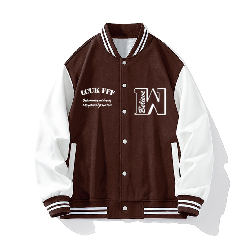 Men's Clothing baseball jacket men's spring and autumn fashion workwear flight jacket high street thick loose casual tops_voghion.com