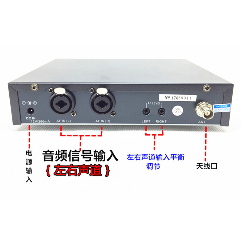 Monitoreo inalámbrico Earback IEM300 Cantante Actor Banda Earback inalámbrico