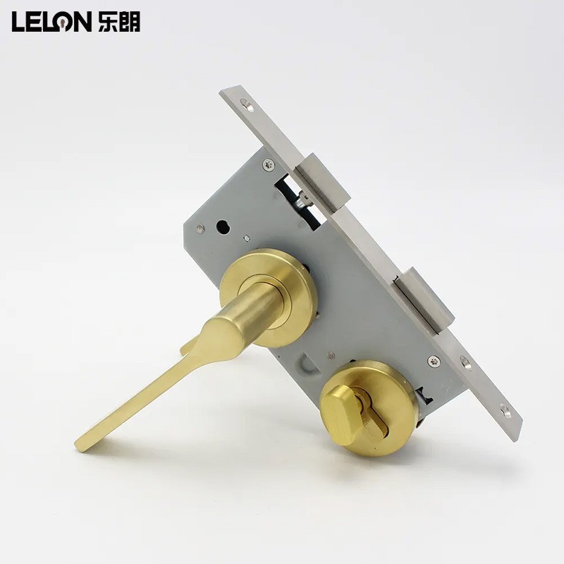 304 acero inoxidable dormitorio cerradura de puerta de madera cerradura de mano separada cerradura doméstica interior cerradura de puerta silenciosa