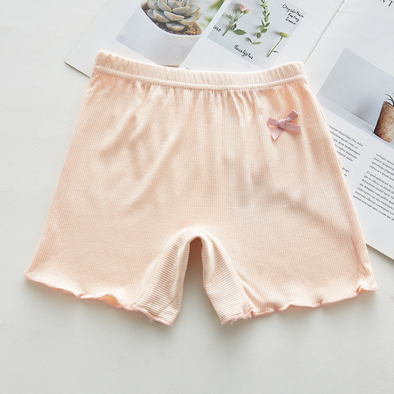 Pantalones de seguridad para niñas pantalones de tres puntos de algodón modal pantalones cortos de ropa interior para niños delgados de verano ropa para niños dulce grande ropa para niños