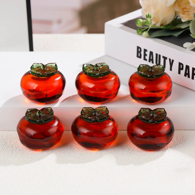 Кристальная финиковая пастила persimmon persimmon Рuyi маленькие украшения для дома и гостиной рождественское кристальное украшение стеклянный маленький финик оптом