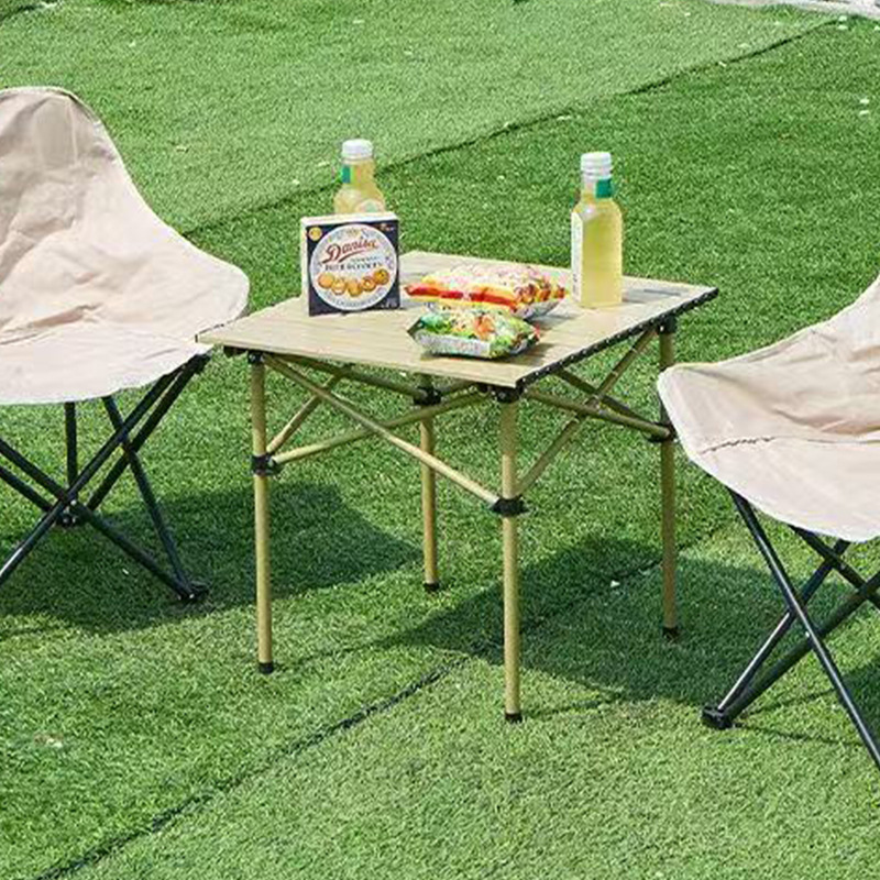Customized outdoor camping table, picnic party car-mounted folding table, convenient folding table and chair set, stall egg roll table