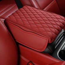 跨境热卖汽车用品汽车手扶箱垫多功能车载收纳袋中央枕套车载内饰