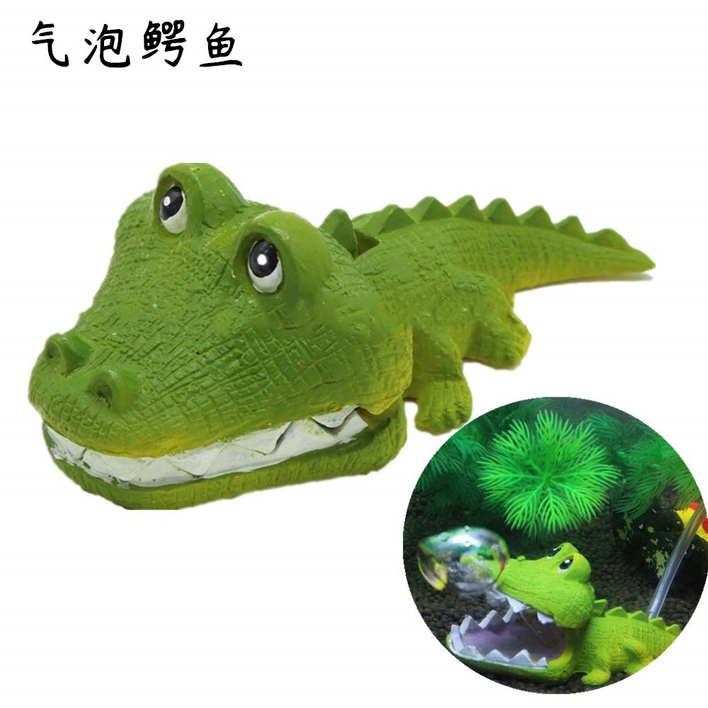 Acuario pecera paisaje decoración animal pulpo resina artesanía tiburón cocodrilo hipopótamo decoración animal