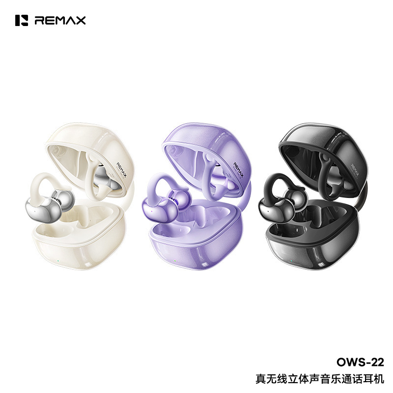 Remax Open-Type Enc Noise Reduction True Wireless 6.0 Bluetooth Stereo Music Call Ear Clip Headphones Remax Open-Type Enc Noise Reduction True Wireless 6.0 Bluetooth Stereo Music Call Ear Clip Headphones