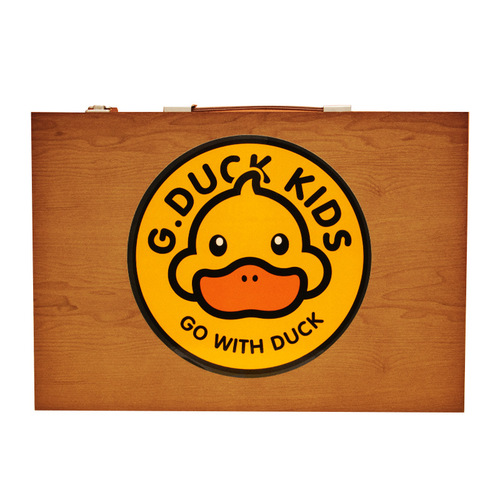 D.DUCK Yellow Duck Paint Set Drawing Gift Box Art Tools Birthday Gift for Girls and Boys June 1st Gift