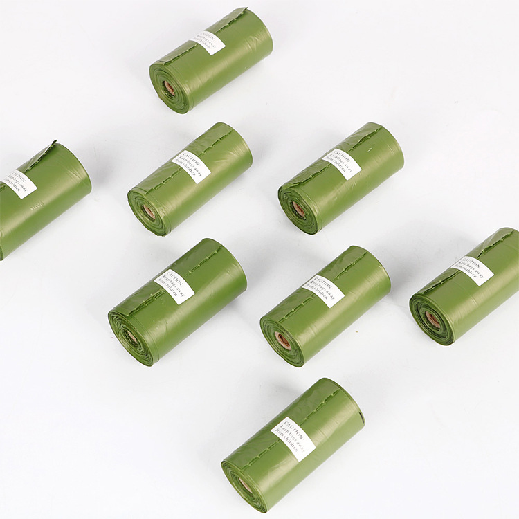 军绿色脚印狗屎袋_09