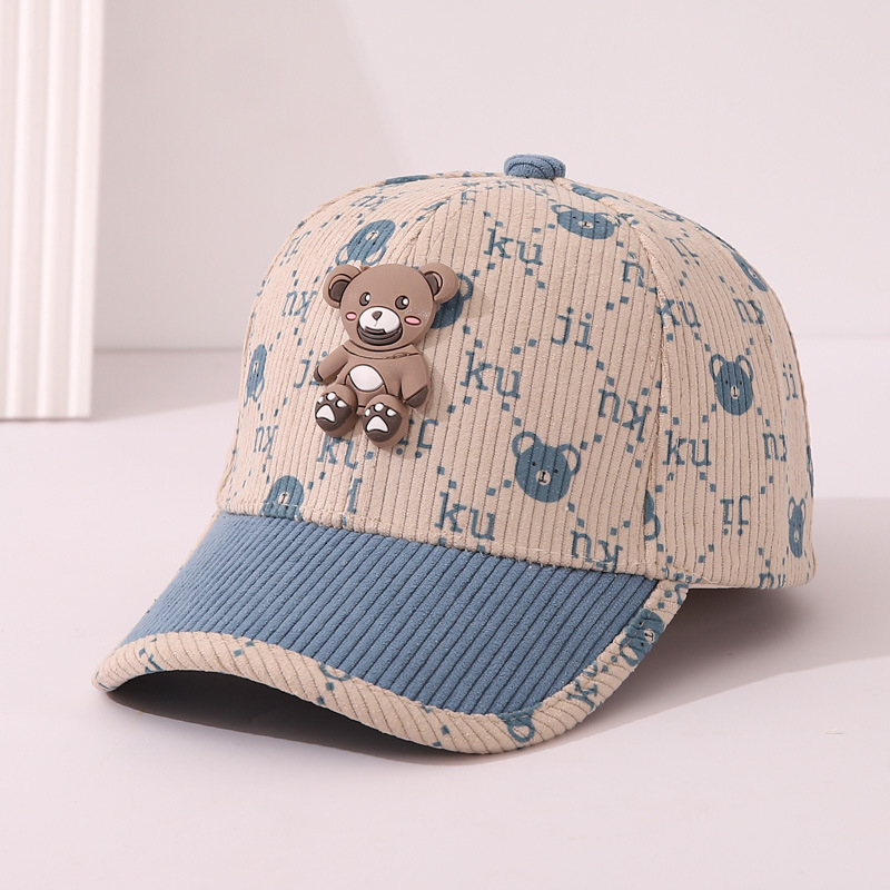 Sombreros para niños otoño sombreros de béisbol para niños gorras de lengua de pato lindas felpa para hombres bebés calientes otoño invierno