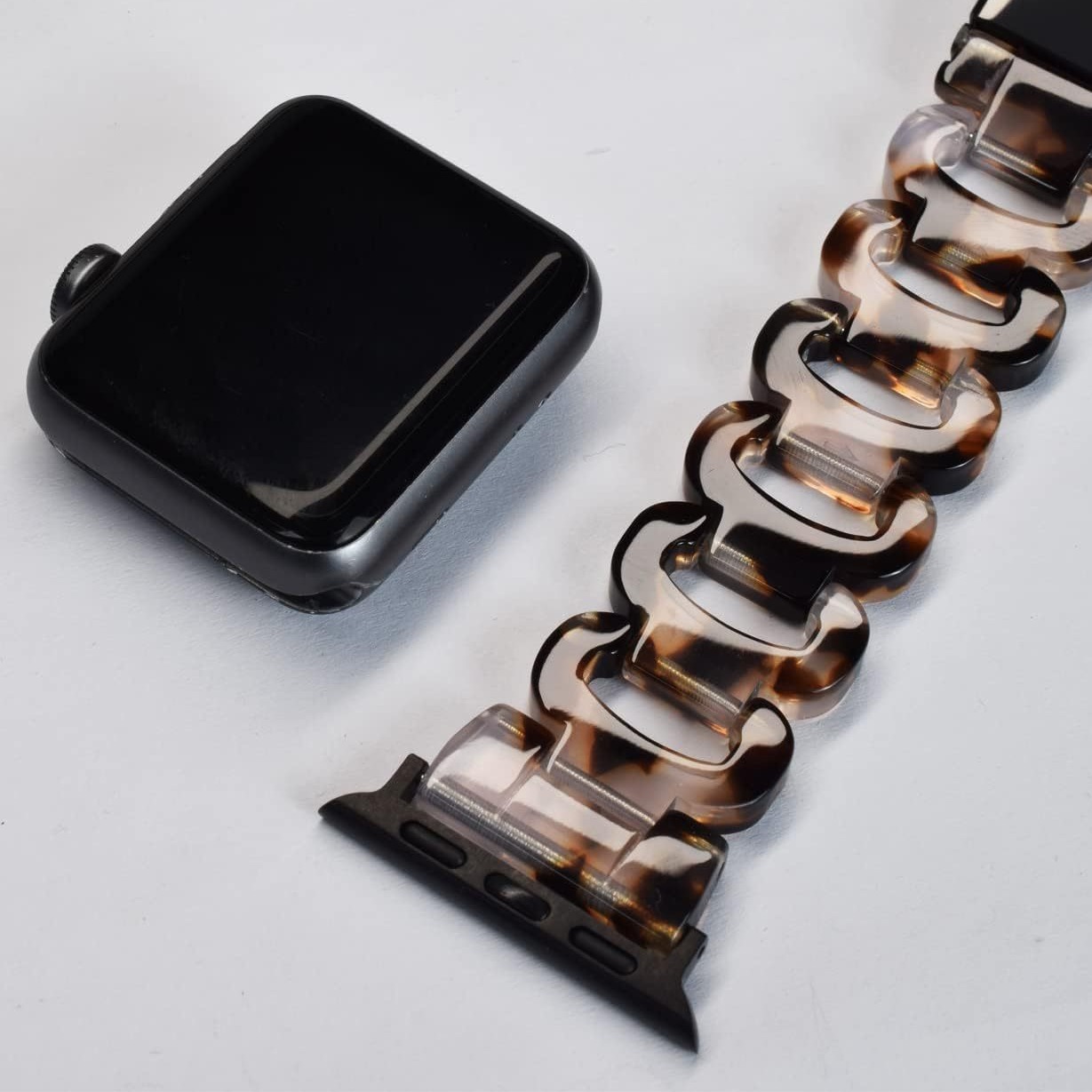Apple watchアップル腕時計バンドリング樹脂バンドiwatch876レディースブレスレットチェーン22mm