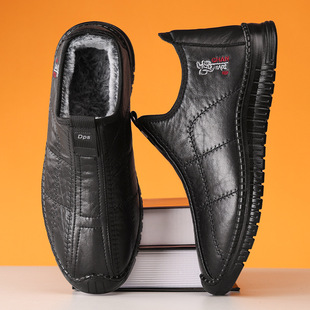 Cotton Shoes, Polyurethane New Cold-Proof Men's Shoes, Velvet Thickened Short Boots, Warm Outdoor Cotton Boots, Cross-Border Wholesale Snow Boots