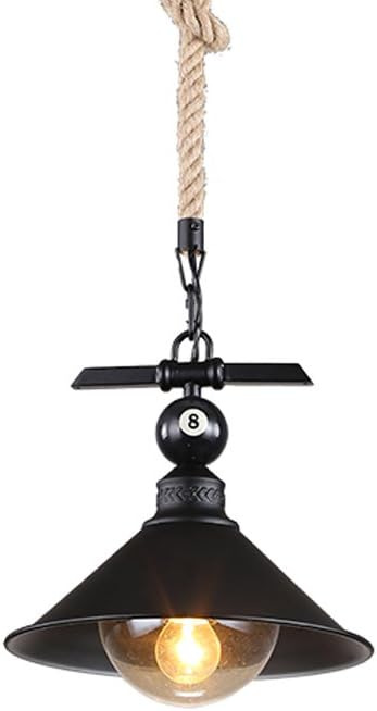 Transfronterizo Zhongshan lámparas de billar sala de lámparas retro cuerda de cáñamo lámpara de techo lámpara de comedor lámpara de decoración para el hogar lámpara de viento retro