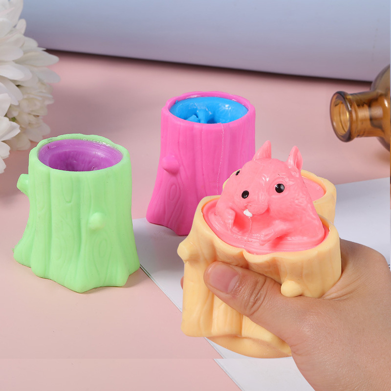 감압 다람쥐 컵 [색상 랜덤]]