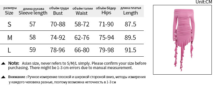 Title 1, Modisches schulterfreies Rüschenkleid für Damen