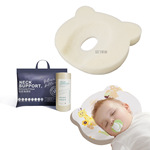 定制可水洗食品级硅胶海绵枕芯硅胶棉小熊婴儿定型枕头A类睡圆头