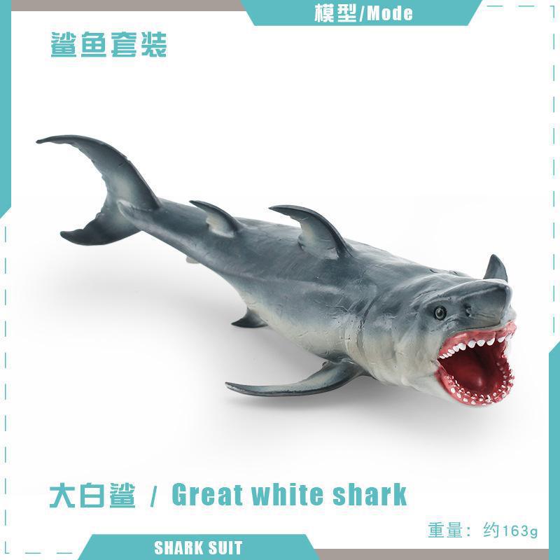 Simulación Marina animal gigante diente tiburón blanco tiburón espiral diente tiburón hueco modelo simulación Vida Marina adornos estáticos
