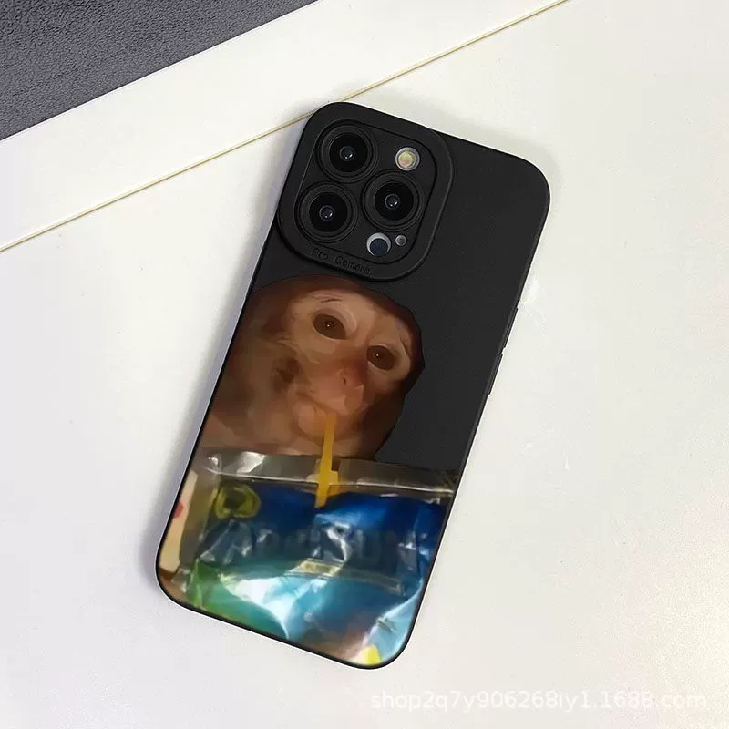 Чехол для iPhone 11–17 (включая Pro/Pro Max), принт обезьяны S677, тонкий защитный чехол