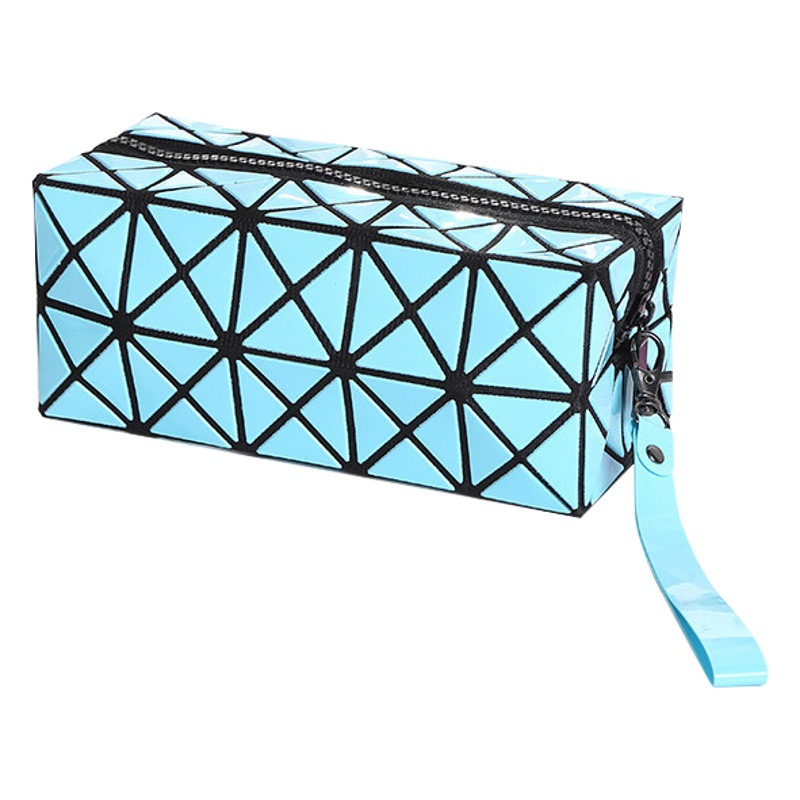 Trendy Cross-Border Geometric Storage Octagonal Bag Cosmetic Bag Portable Clutch Bag Creative Folding Portable Rhombus Bag