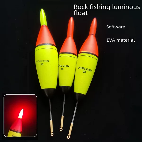 Electronic luminous float a Bo rock fishing float eye-catching day and night dual-use rock fishing float long shot large fish float float slide float