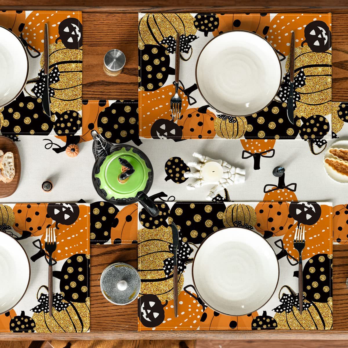 110g Weight Tablecloths Home Textiles & Decor Type tablecloth Event & Party Supplies 1 Piece, 1 Set Quantity Casual, Party Occasion Linen Material Halloween, Day of the Dead Festival Skull Pattern Funny Style Halloween Day Of The Dead Funny Skull Linen Casual Party Tablecloth Party Supplies Tableware 1 Piece 1 Set 7
