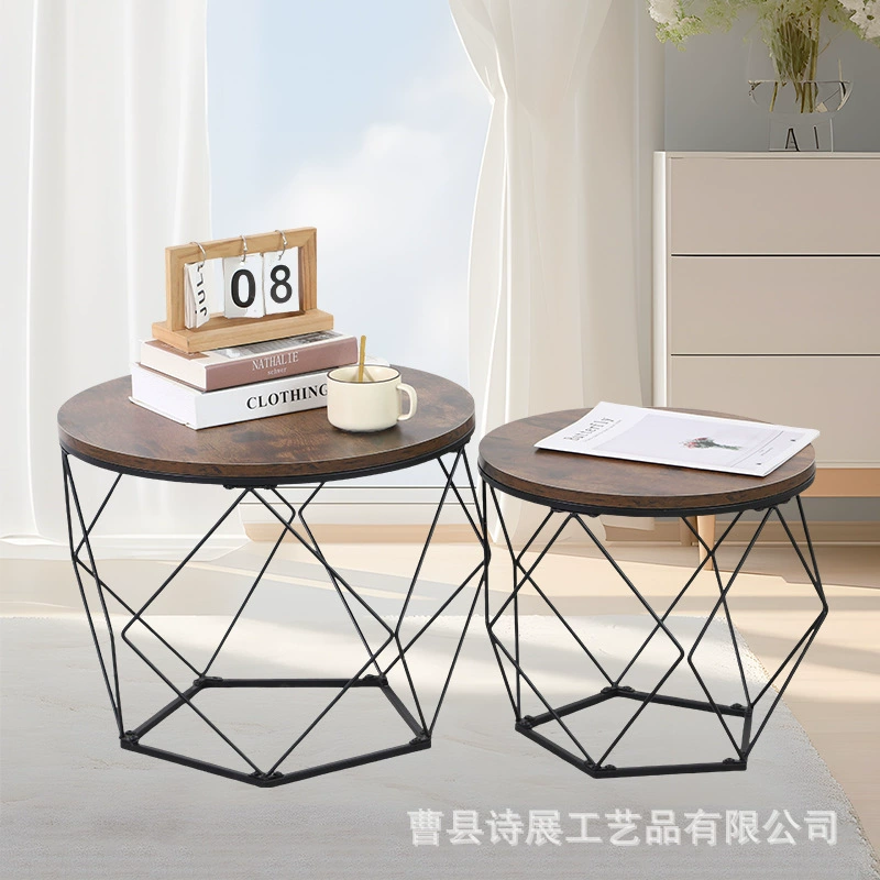 Пятно деревенский ретро диван боковой стол круглый кофейный столик