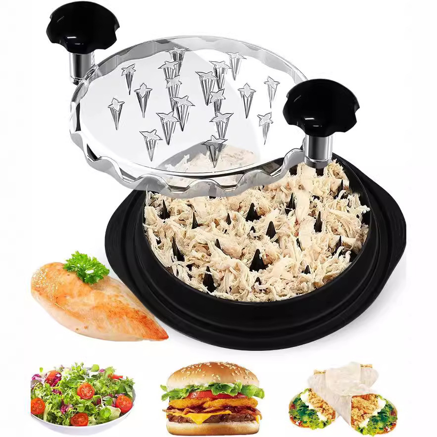 Multifunctional Chicken Breast Shredder, Shredded Meat Separator, Transparent Cover, Chicken Mincer, Meat Stuffing Tool