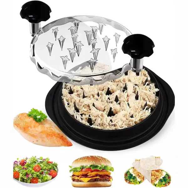 Multifunctional Chicken Breast Shredder, Shredded Meat Separator, Transparent Cover, Chicken Mincer, Meat Stuffing Tool